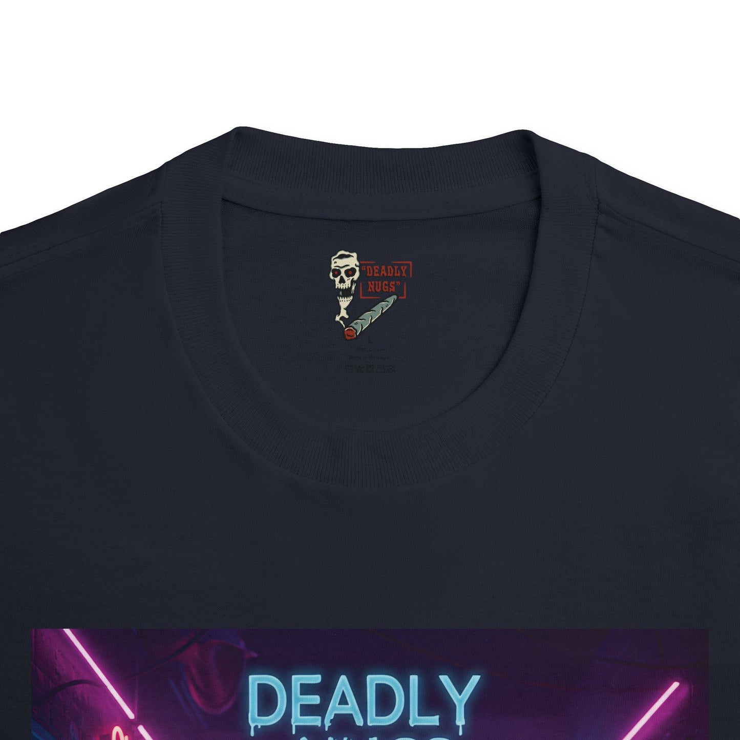 Night Rave T-Shirt DEADLY NUGS Aesthetic Print Unisex Graphic Tee