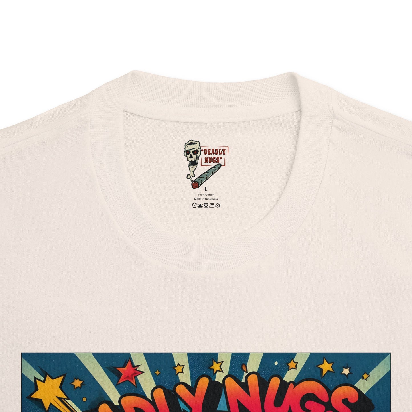 Deadly Pop Art / Premium Unisex Graphic Tee Aesthetic Print Skull Streetwear / DEADLY NUGS