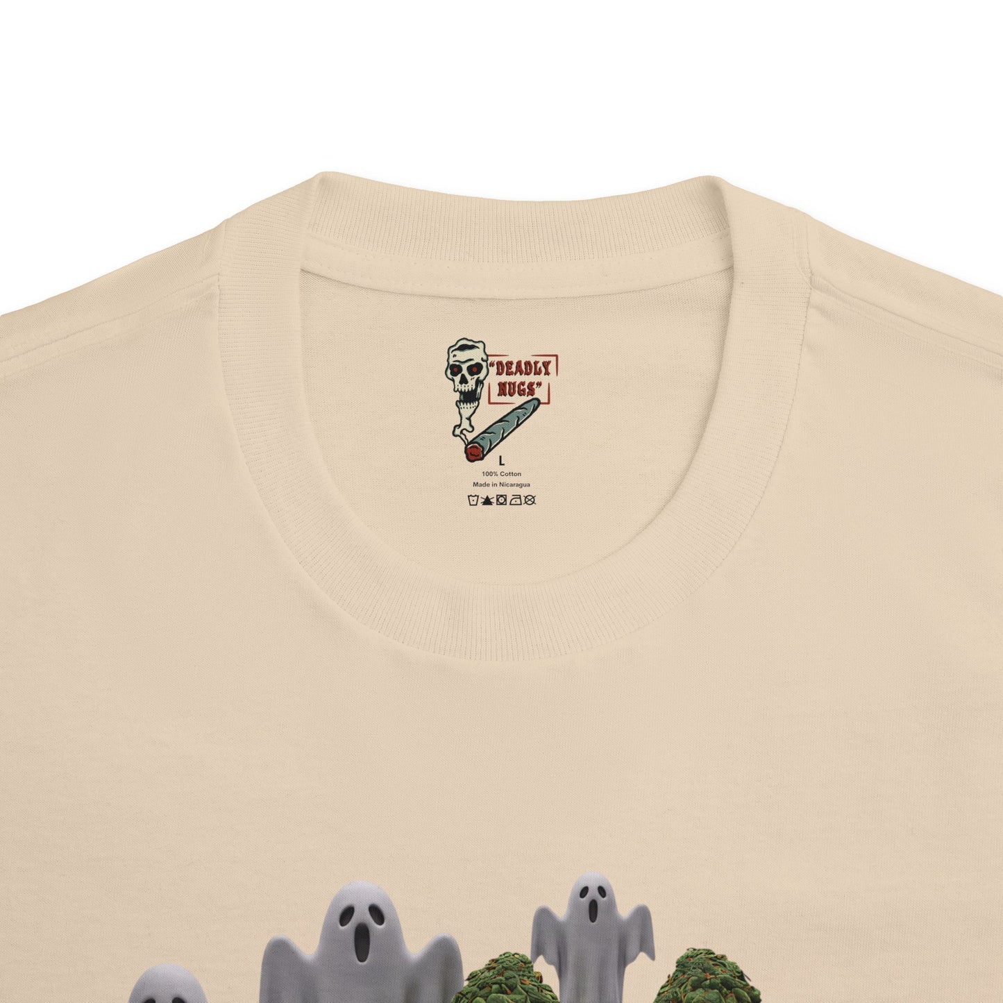 Simply Deadly / Premium Unisex Graphic Tee Aesthetic Print Ghost Skeleton 420 / DEADLY NUGS