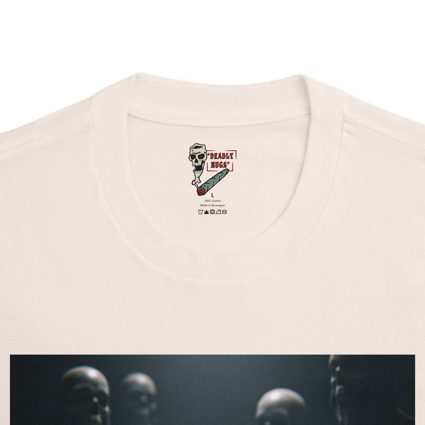 Heady / Premium Unisex Graphic Tee Aesthetic Print Skull 420 / DEADLY NUGS