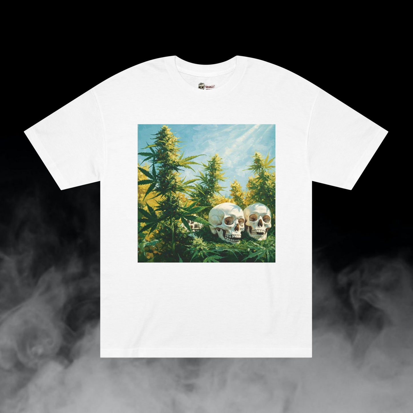 Eternal Nature / Skulls Cannabis Colas Graphic Tee / Nature Expressionism Art Painting / 420 Underground Stoner Streetwear / DEADLY NUGS