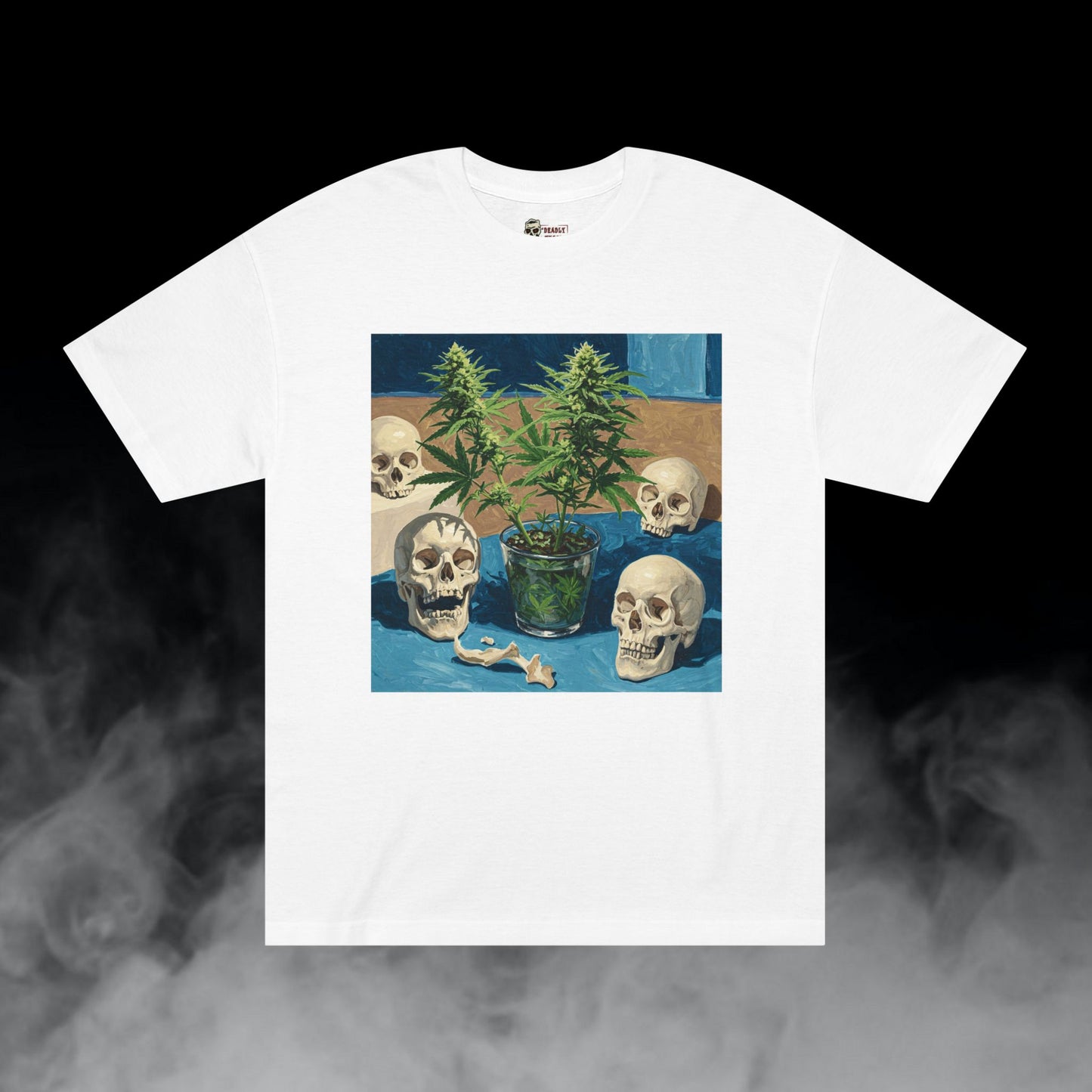Final Cut / Skulls Cannabis Colas Graphic Tee / Modern Pop Art Hockney Painting / 420 Underground Stoner Streetwear / DEADLY NUGS