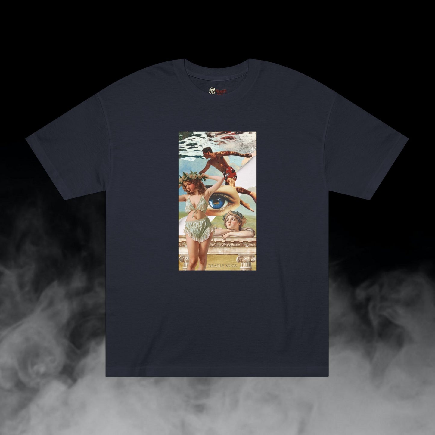 Eye of the Oracle / Mystic Collage Graphic Tee / Surreal Vintage Classical Art / 420 Underground Stoner Streetwear / DEADLY NUGS