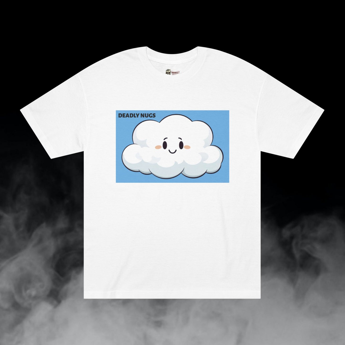 Cloudie / Puff Cloud Character Graphic Tee / Classic Cartoon Art Style / 420 Underground Stoner Streetwear / DEADLY NUGS