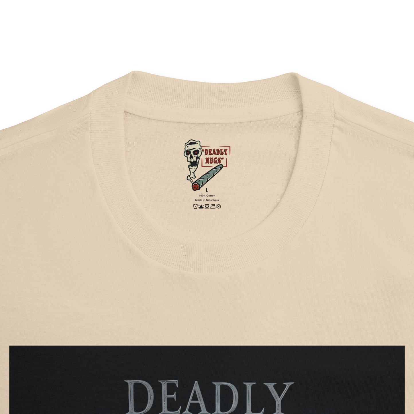 Eerie Elegance / Premium Unisex Graphic Tee Aesthetic Print Skeleton Ghost 420 / DEADLY NUGS