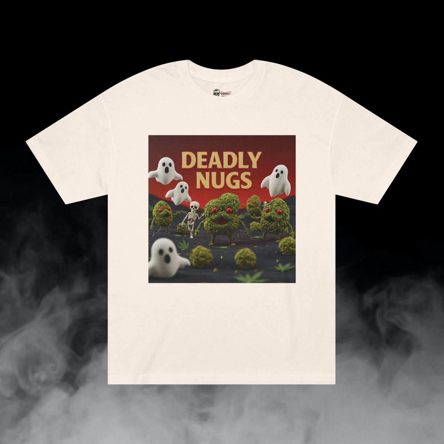 Rowdy Bunch / Bud Characters Ghosts Skeleton Graphic Tee / Hyper-Realistic Toy Model Art / 420 Underground Stoner Streetwear / DEADLY NUGS