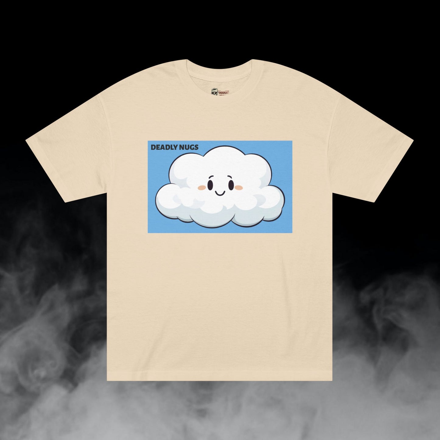 Cloudie / Puff Cloud Character Graphic Tee / Classic Cartoon Art Style / 420 Underground Stoner Streetwear / DEADLY NUGS