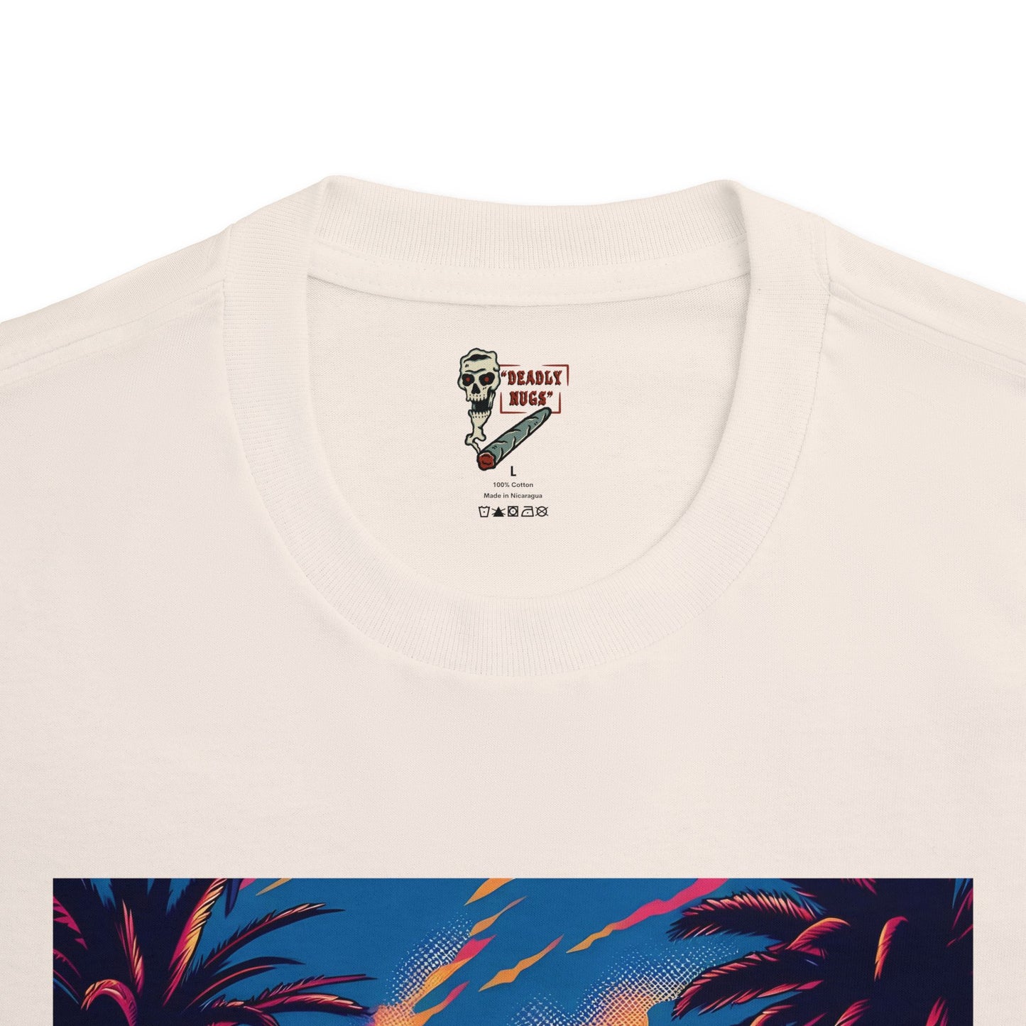 Pure Life / Premium Unisex Graphic Tee Aesthetic Print Skull 420 Streetwear / DEADLY NUGS