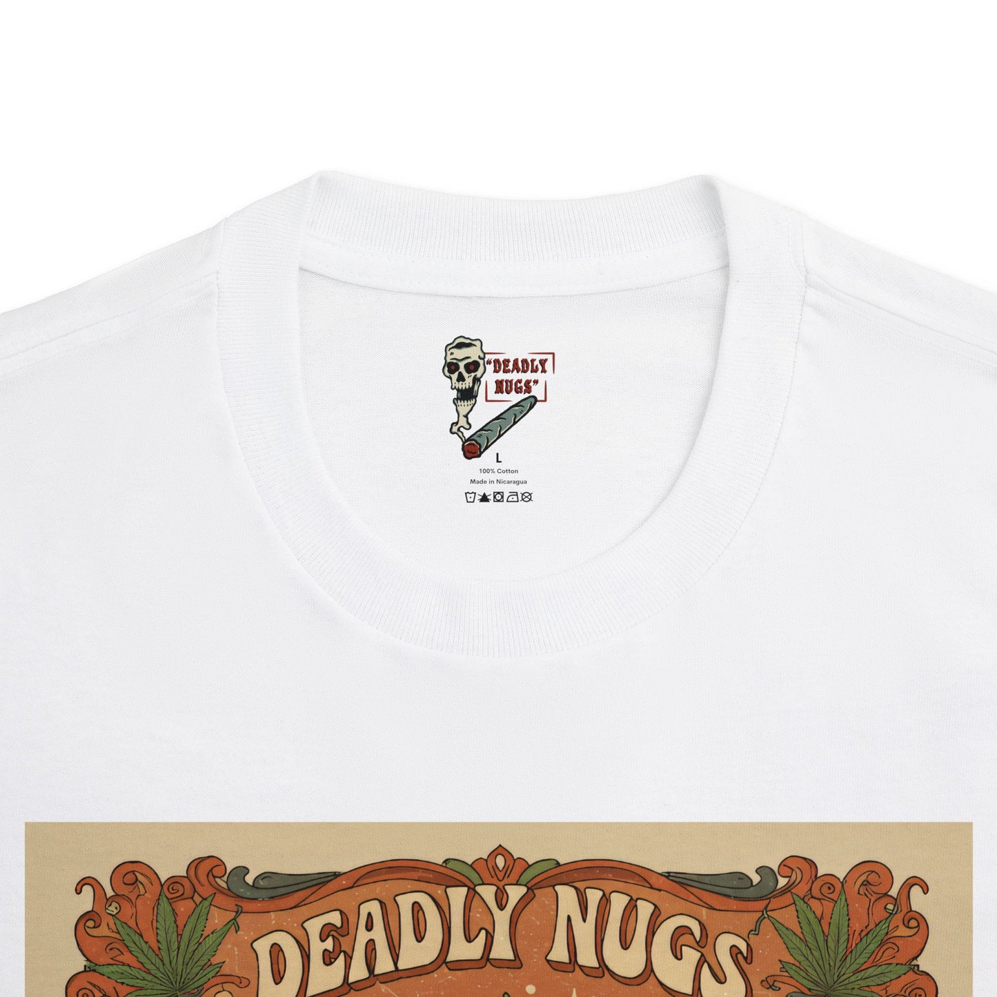 Crafty Spell / Premium Unisex Graphic Tee Aesthetic Print Ghost Skeleton 420 / DEADLY NUGS