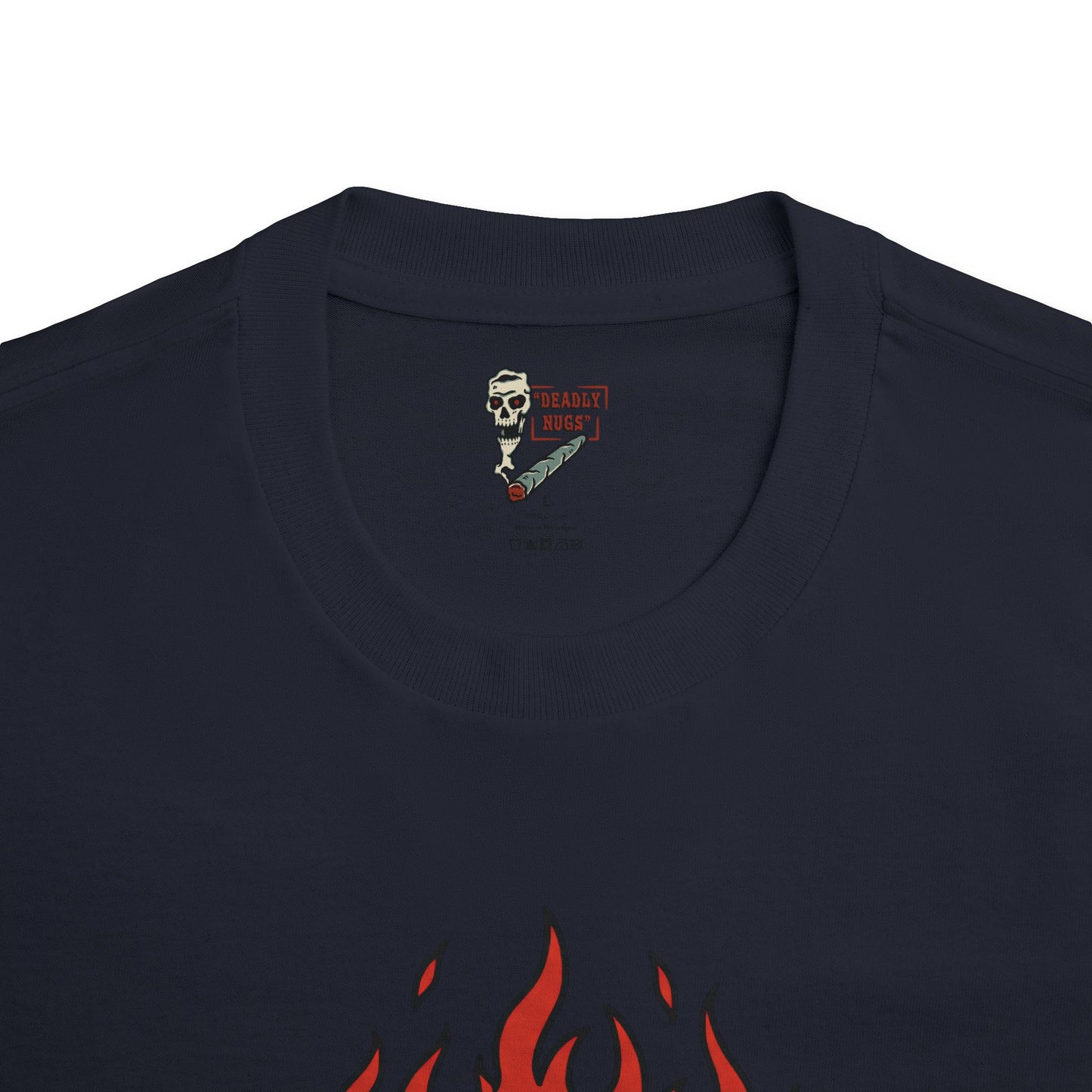 Thy Eye Be Single / All Seeing Eye with Fire Lightning Diamonds Graphic Tee / Tattoo Art Style Sailor Jerry / 420 Underground Stoner Streetwear / DEADLY NUGS