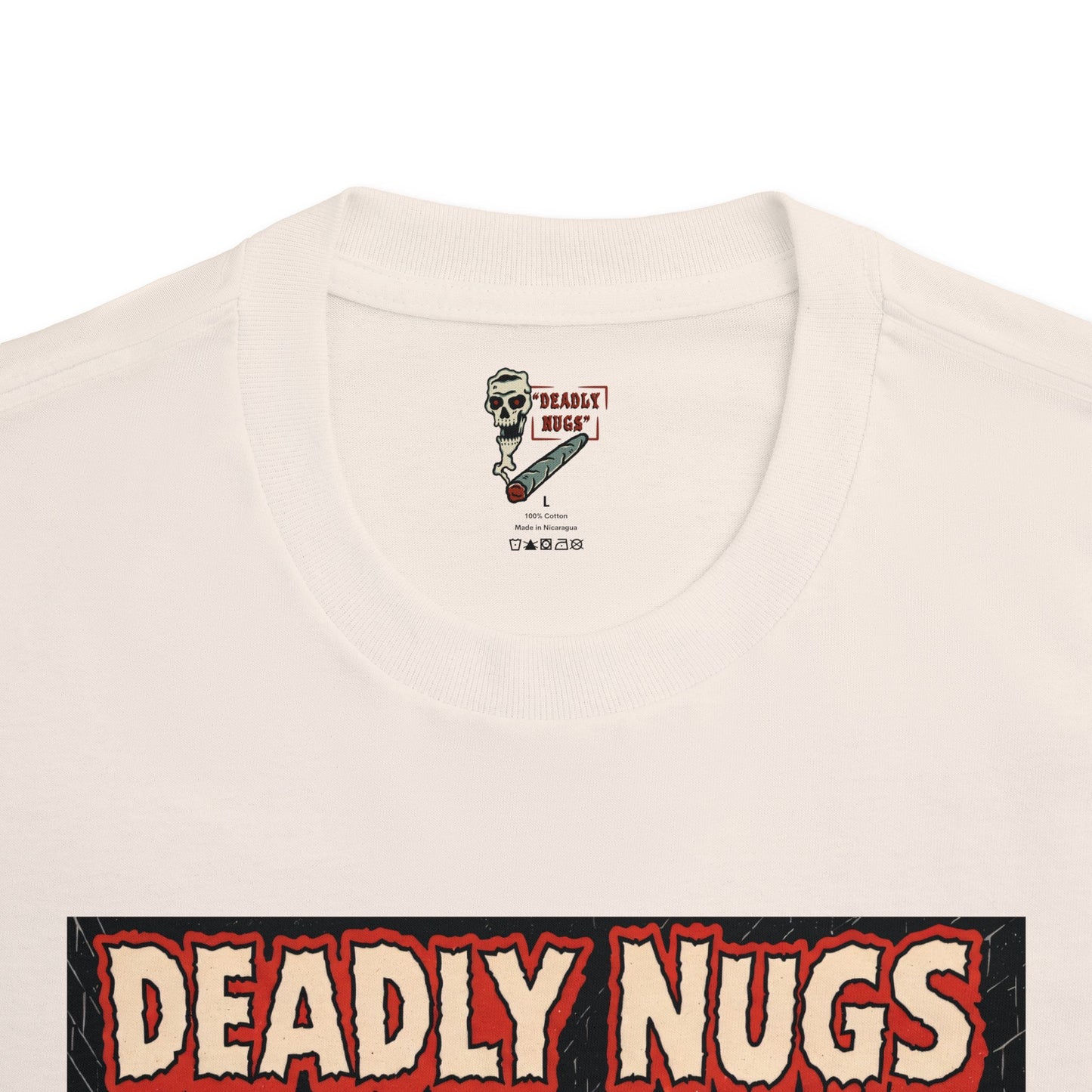 Bud Fiend Alley / Killer Cannabis Bud Graphic Tee / Vintage Pulp Horror Comic Style / 420 Underground Stoner Streetwear / DEADLY NUGS