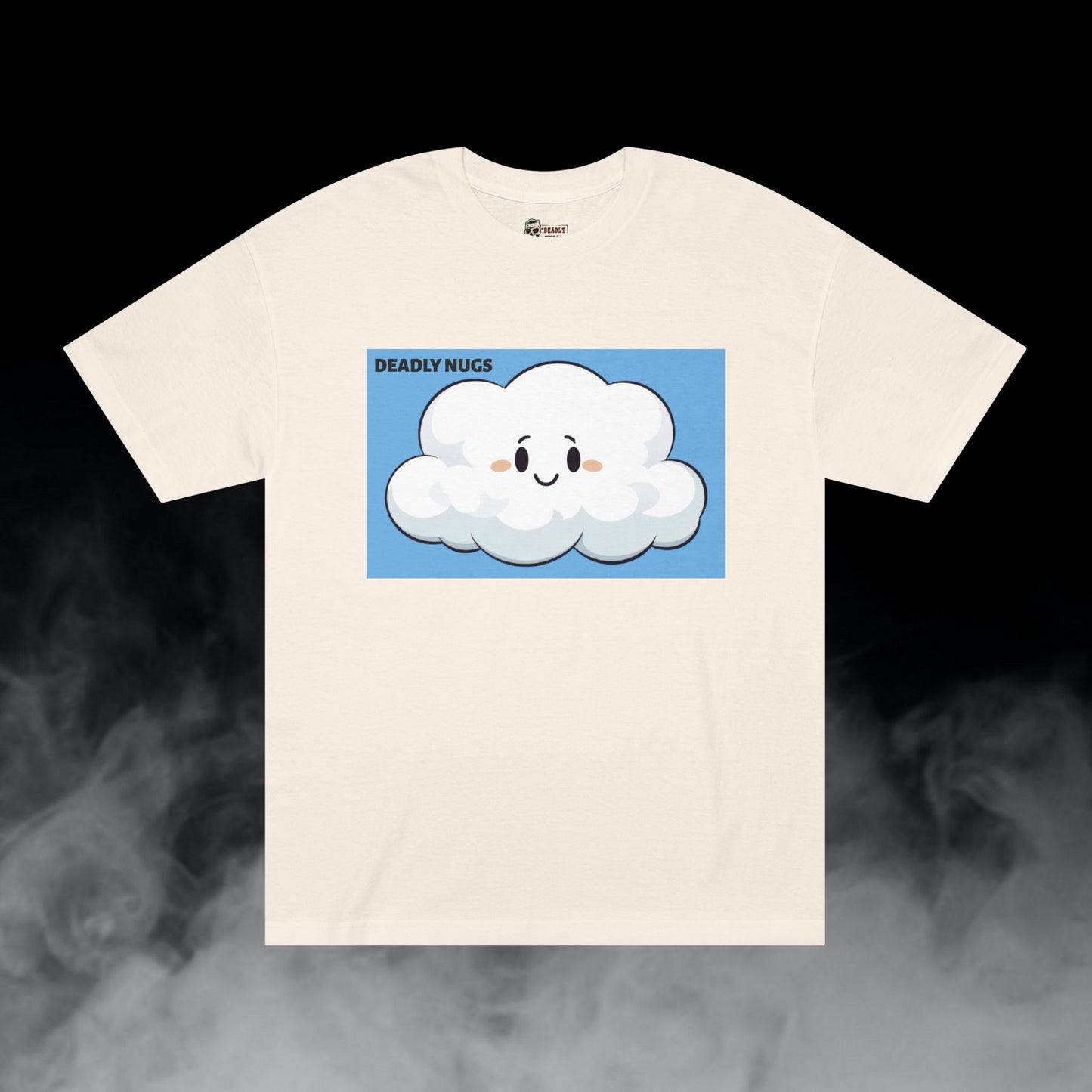 Cloudie / Puff Cloud Character Graphic Tee / Classic Cartoon Art Style / 420 Underground Stoner Streetwear / DEADLY NUGS