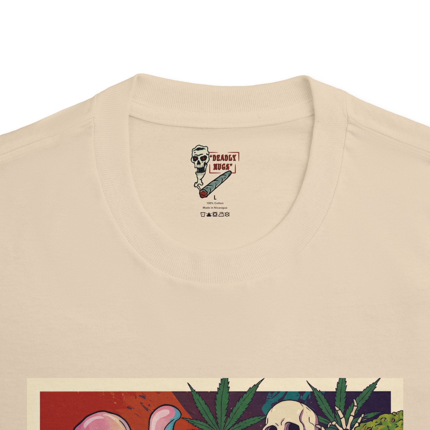 Kaneh Bosem / Premium Unisex Graphic Tee Aesthetic Print Ghost Skeleton 420 / DEADLY NUGS