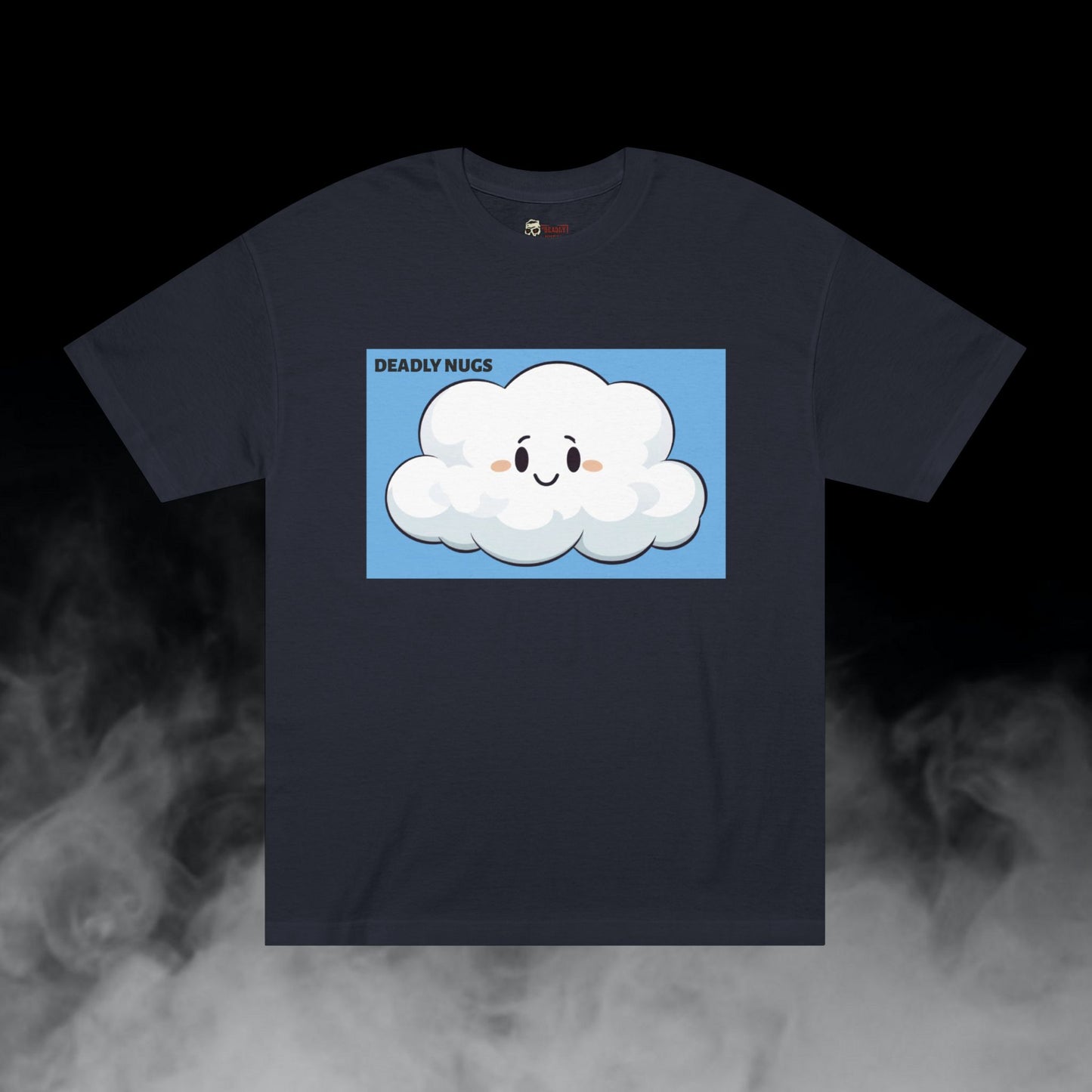 Cloudie / Puff Cloud Character Graphic Tee / Classic Cartoon Art Style / 420 Underground Stoner Streetwear / DEADLY NUGS
