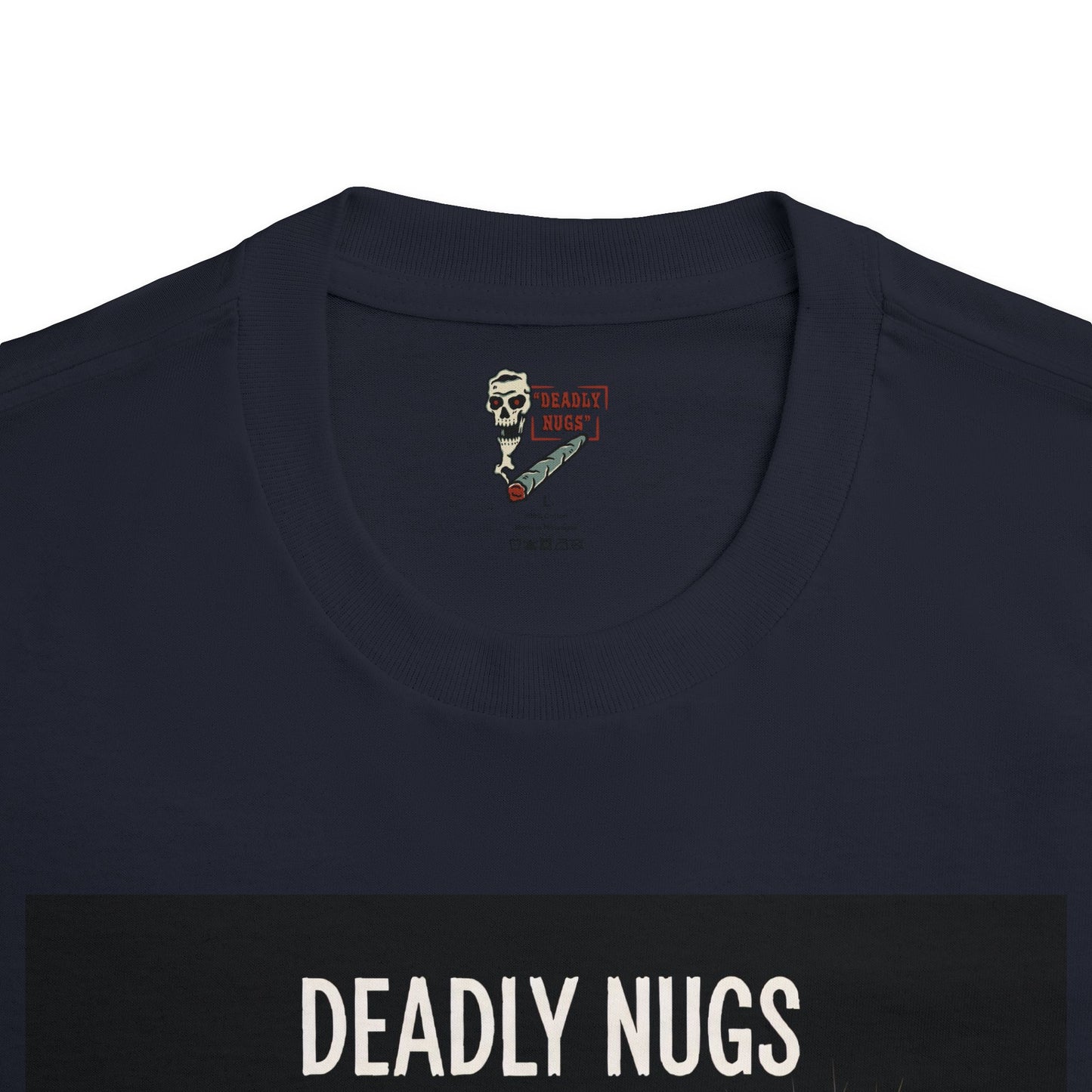 Night Crawl / Premium Unisex Graphic Tee Aesthetic Print Ghost Skeleton 420 / DEADLY NUGS