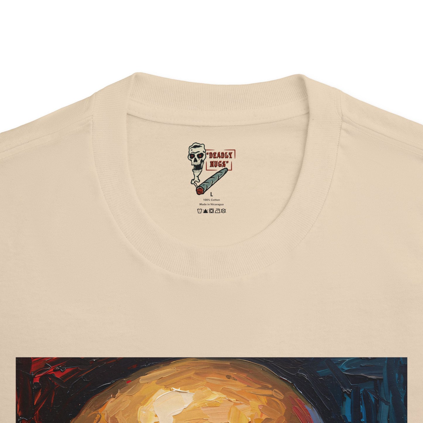 Bloodshot / Skull with Bloody Eyes Graphic Tee / Horror Art Abstract Expressionist Painting / 420 Underground Stoner Streetwear / DEADLY NUGS