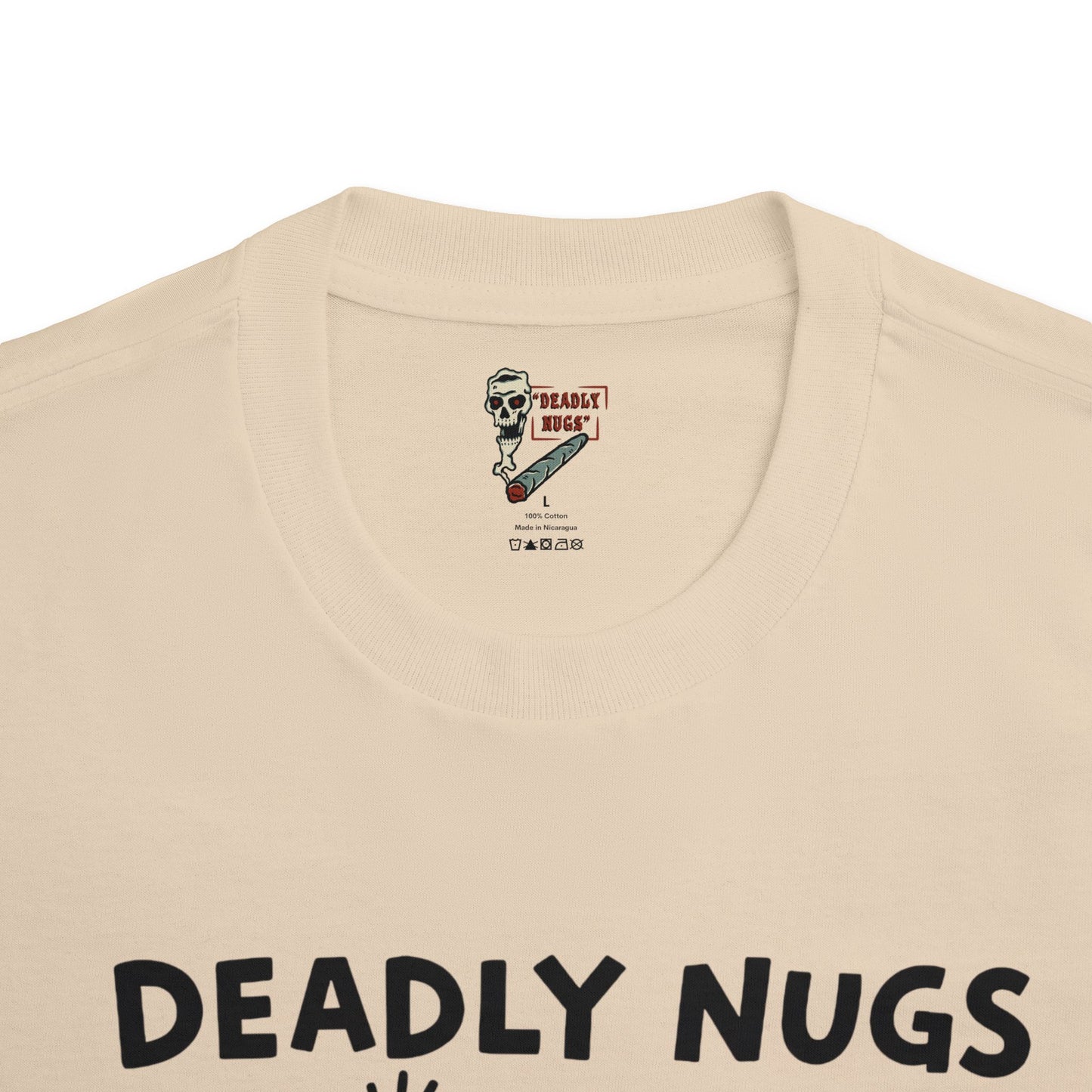 Nug Vibes / Bud and Skeleton Graphic Tee / Contemporary Pop Art Keith Haring Style / 420 Underground Stoner Streetwear / DEADLY NUGS