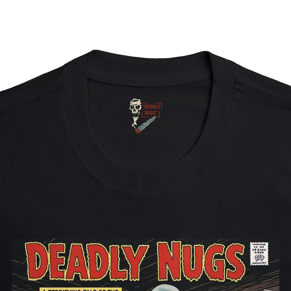Ganja Ghoul / Vintage Pulp Horror Comic Art Tee / 420 Underground Stoner Culture / DEADLY NUGS