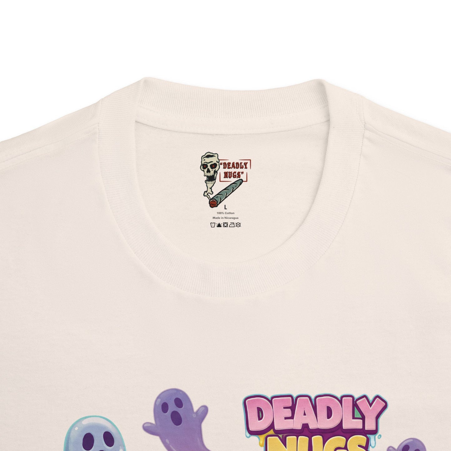 Sweet Tooth / Bud Characters Ghosts Skeleton Graphic Tee / Eerie Character Candy Cartoon Art / 420 Underground Stoner Streetwear / DEADLY NUGS