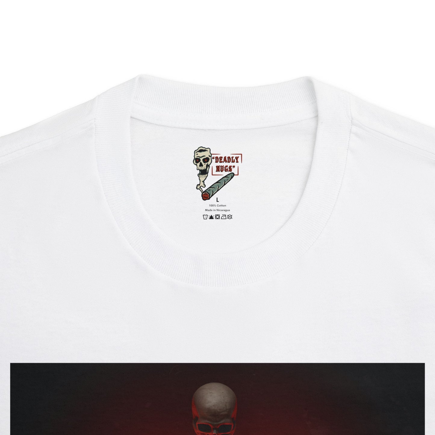 Ritual Flame / Premium Unisex Graphic Tee Aesthetic Print Ghost Skull 420 / DEADLY NUGS