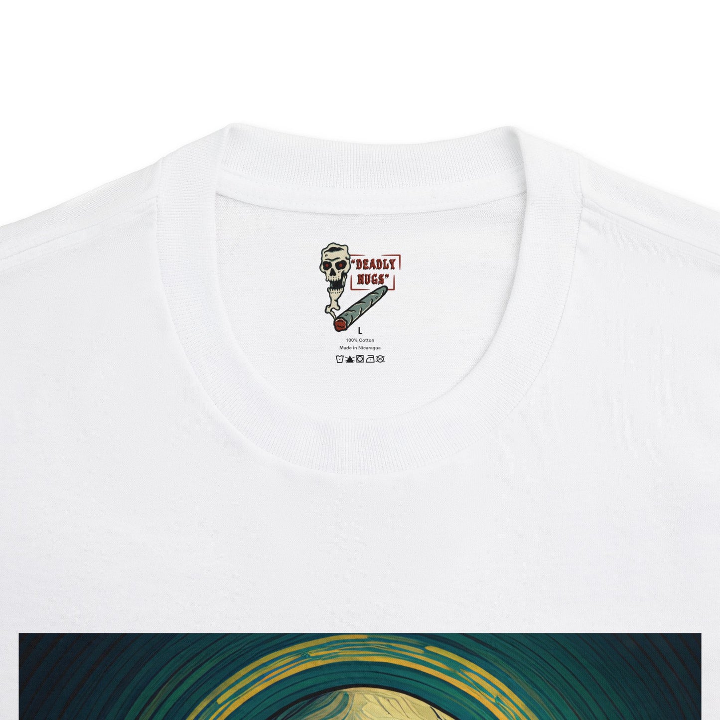 Holy Herb / Premium Unisex Graphic Tee Aesthetic Print Skull Art 420 / DEADLY NUGS