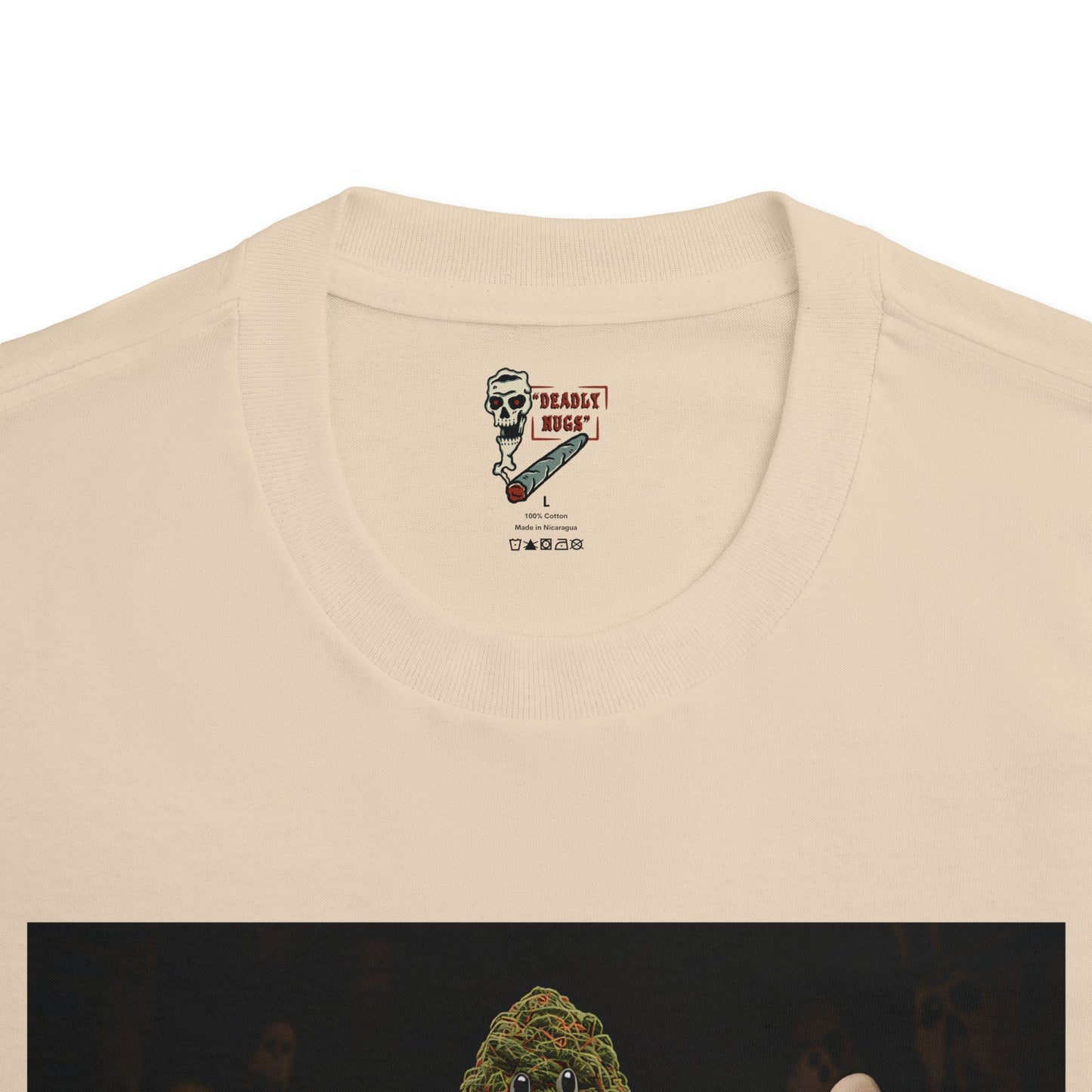 Eternal Lands / Premium Unisex Graphic Tee Aesthetic Print Ghost Skeleton 420 / DEADLY NUGS