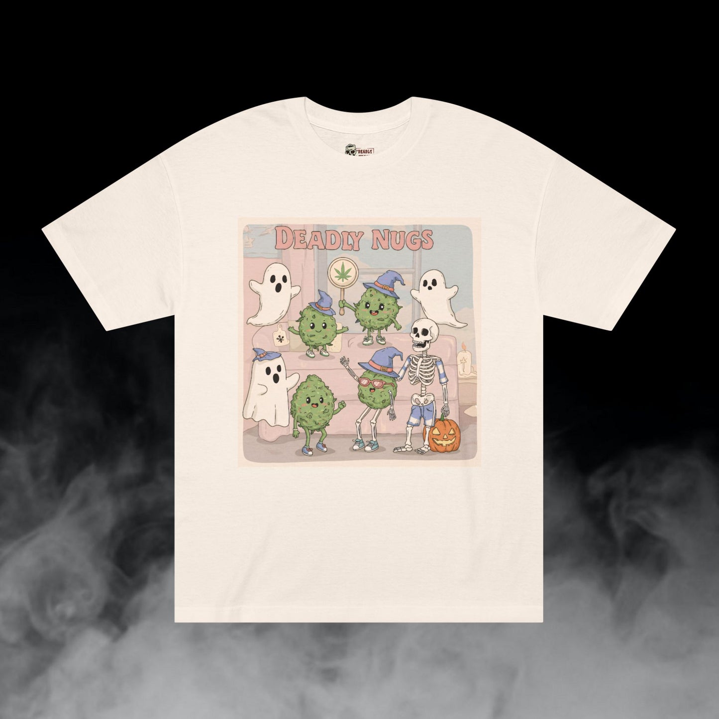 Powder Puff Pot T-Shirt DEADLY NUGS Aesthetic Print Unisex Graphic Tee