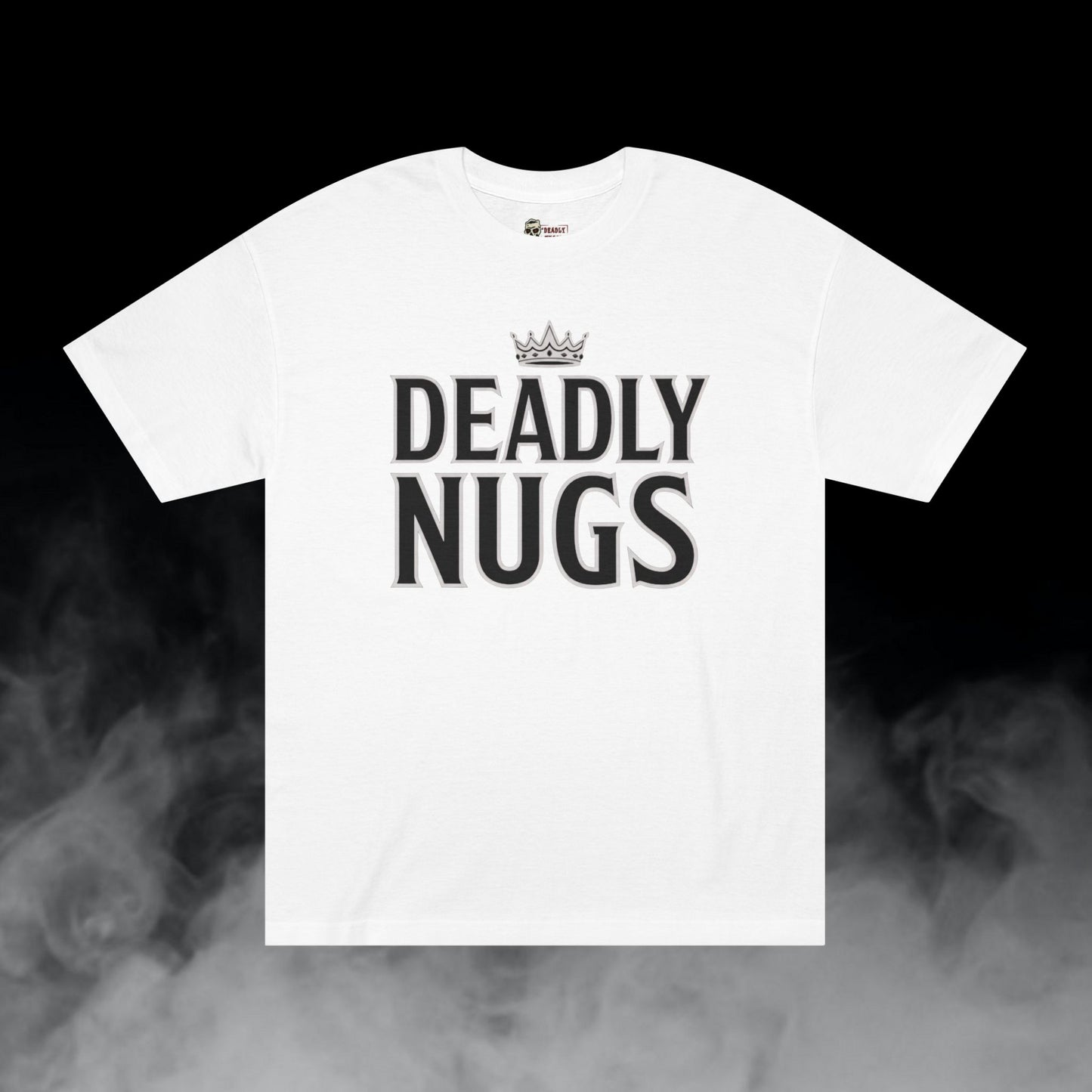 Crowned King / Crown with Typography Graphic Tee / Brand Logo Art / 420 Underground Stoner Streetwear / DEADLY NUGS