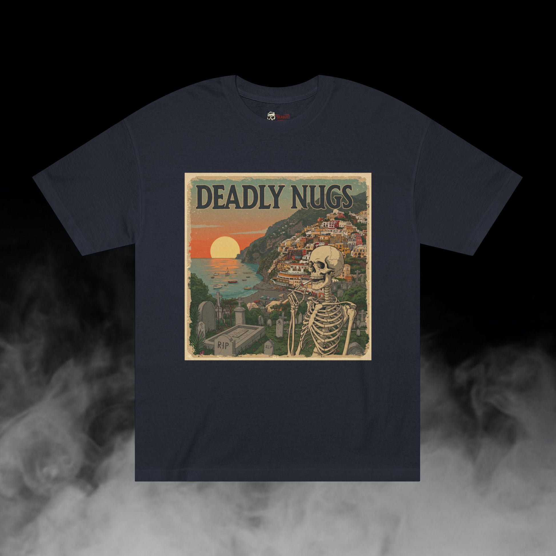 Deadly Nugs, Amalfi High T-Shirt, Premium, Unisex, Graphic T-Shirt, Black
