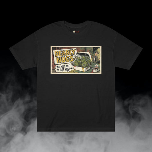 Deadly Nugs, Attack of the 6-Piece! T-Shirt, Premium, Unisex, Graphic T-Shirt, Black, Front