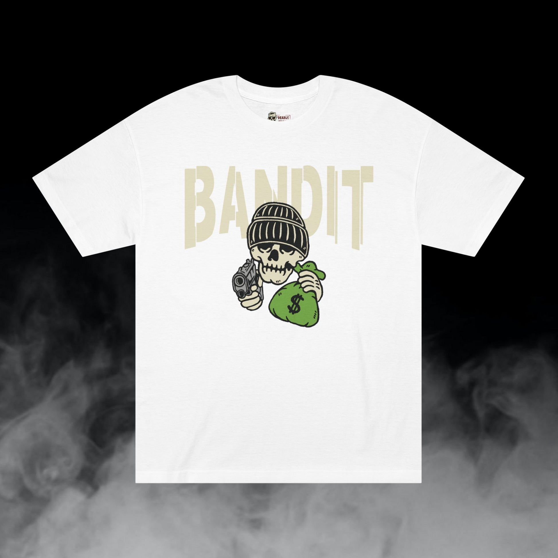 Deadly Nugs, Bandit T-Shirt, Premium, Unisex, Graphic T-Shirt, White