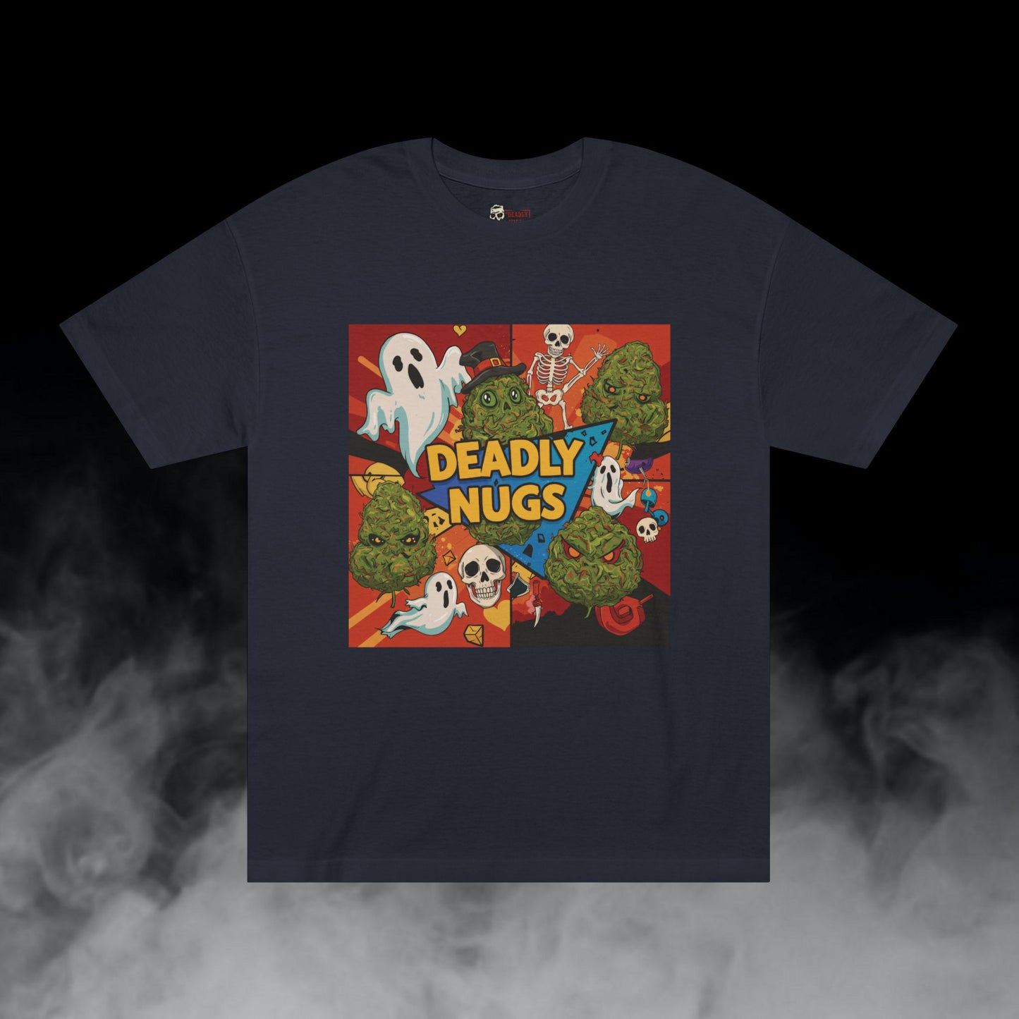 Deadly Nugs, Beaming Through T-Shirt, Premium, Unisex, Graphic T-Shirt, Black