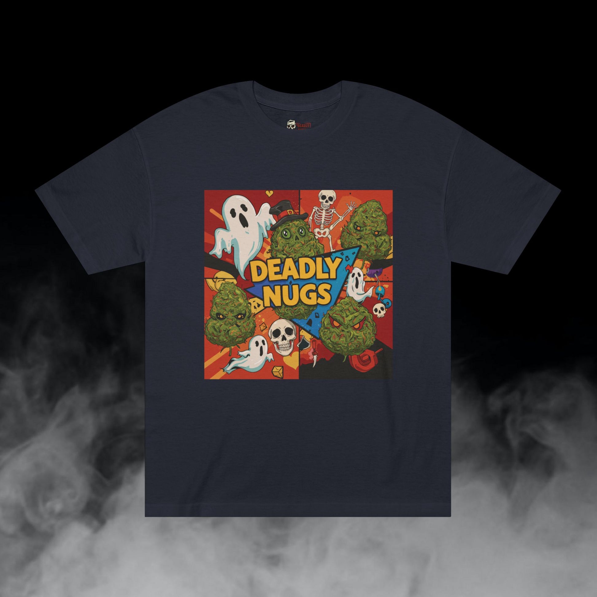 Deadly Nugs, Beaming Through T-Shirt, Premium, Unisex, Graphic T-Shirt, Black