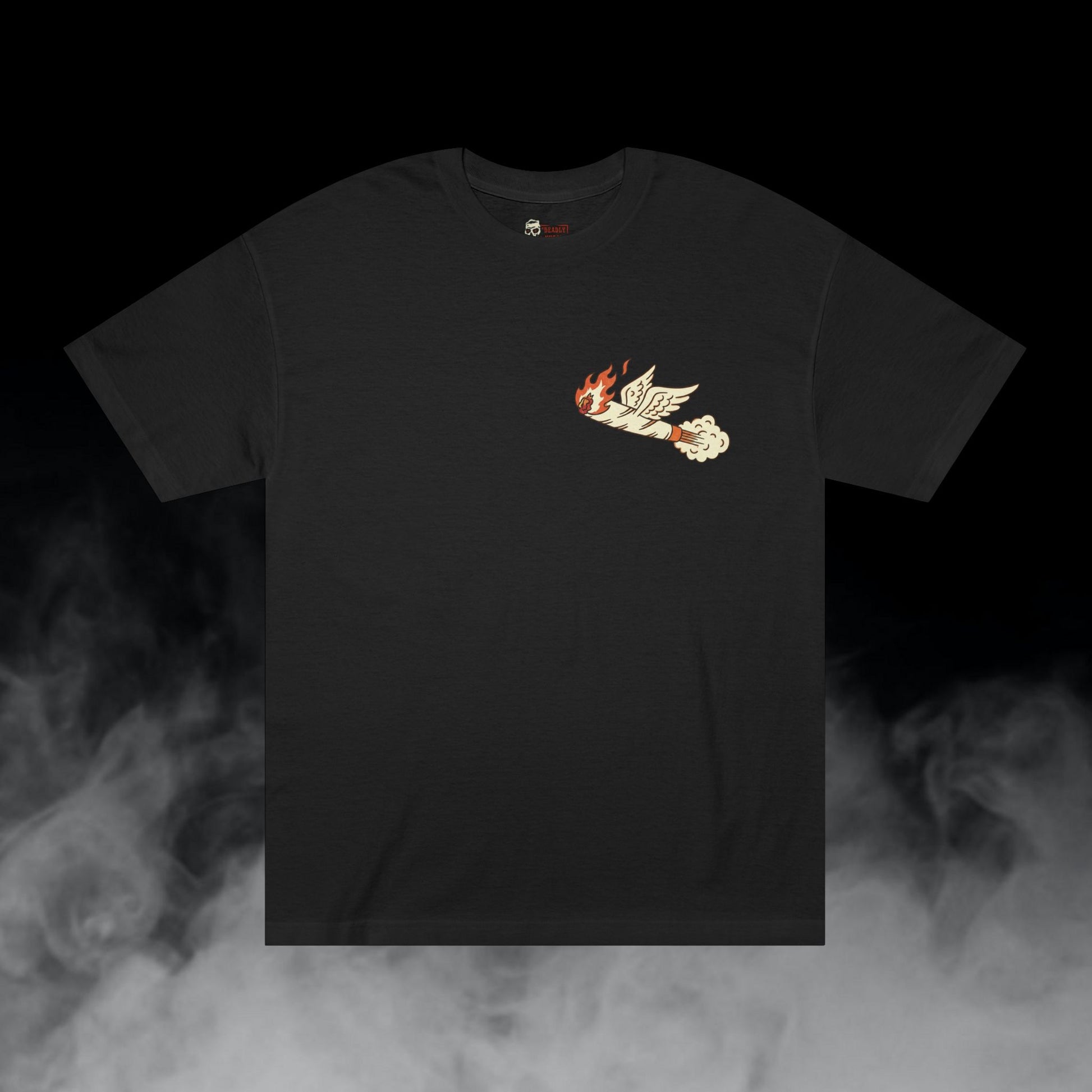 Deadly Nugs, Blazin Weed T-Shirt, Premium, Unisex, Graphic T-Shirt, Black, Front