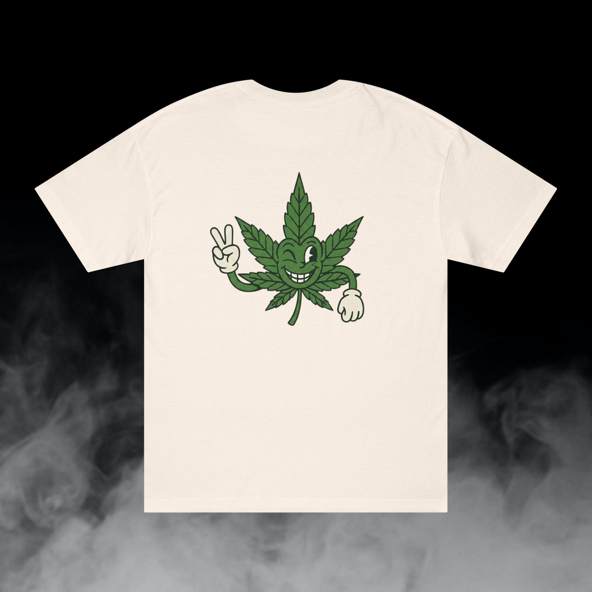 Deadly Nugs, Blazin Weed T-Shirt, Premium, Unisex, Graphic T-Shirt, Cream, Back