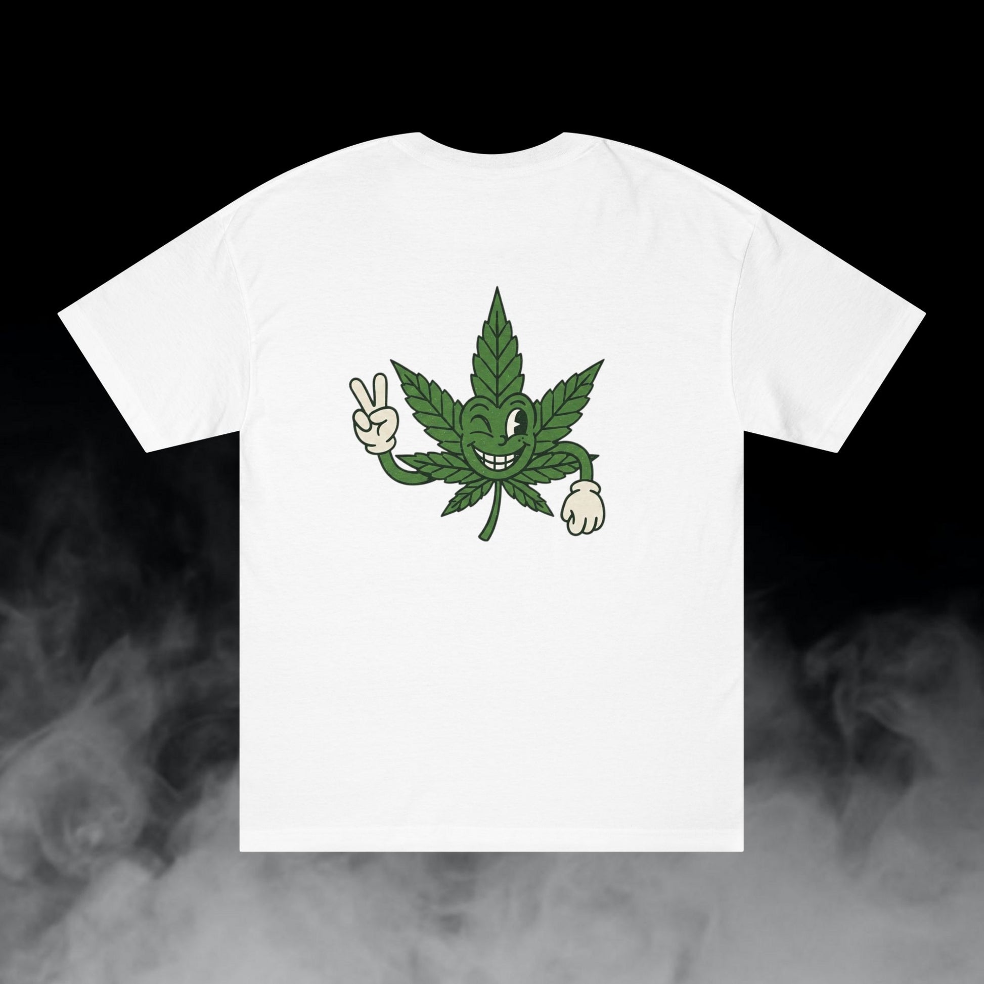 Deadly Nugs, Blazin Weed T-Shirt, Premium, Unisex, Graphic T-Shirt, White, Back