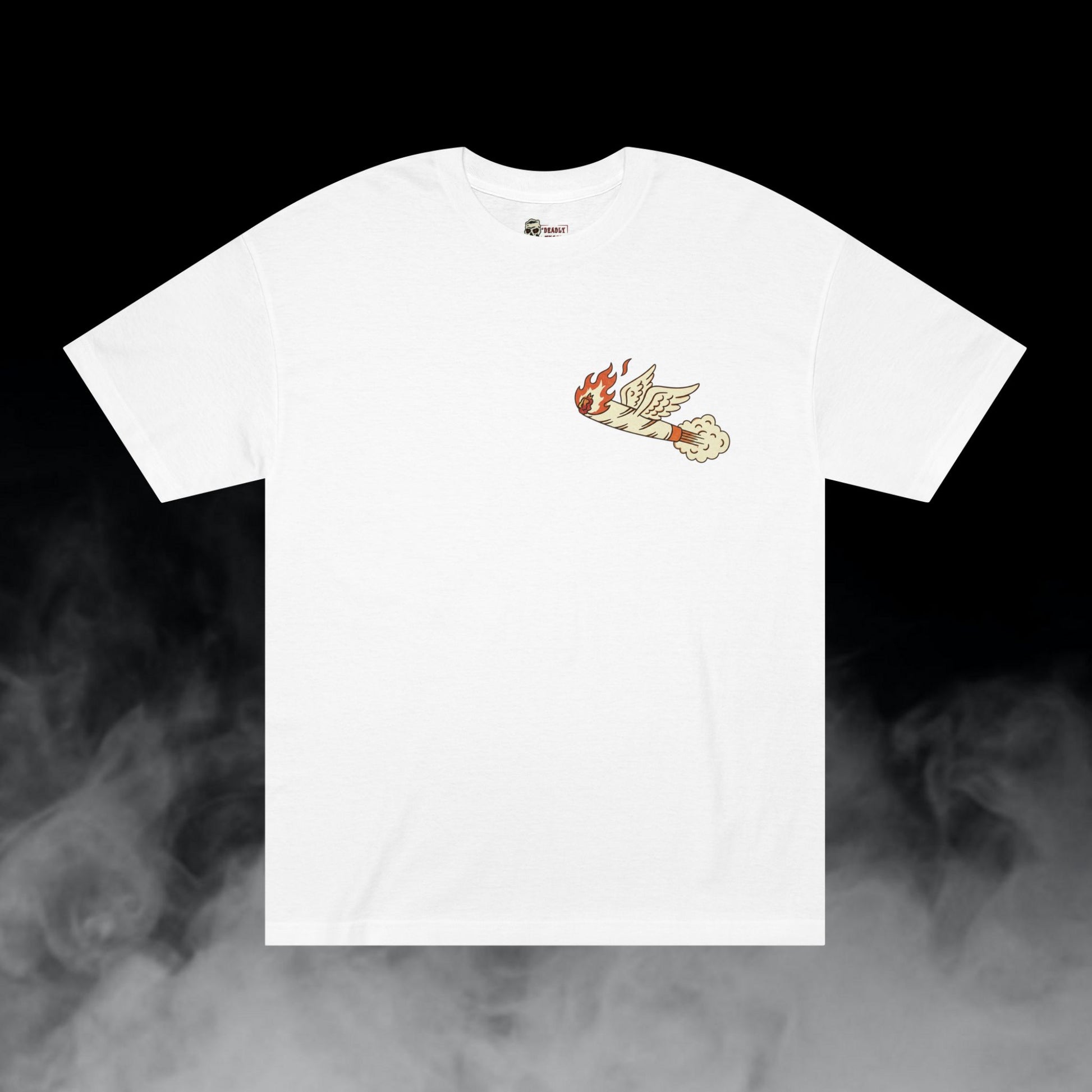 Deadly Nugs, Blazin Weed T-Shirt, Premium, Unisex, Graphic T-Shirt, White, Front