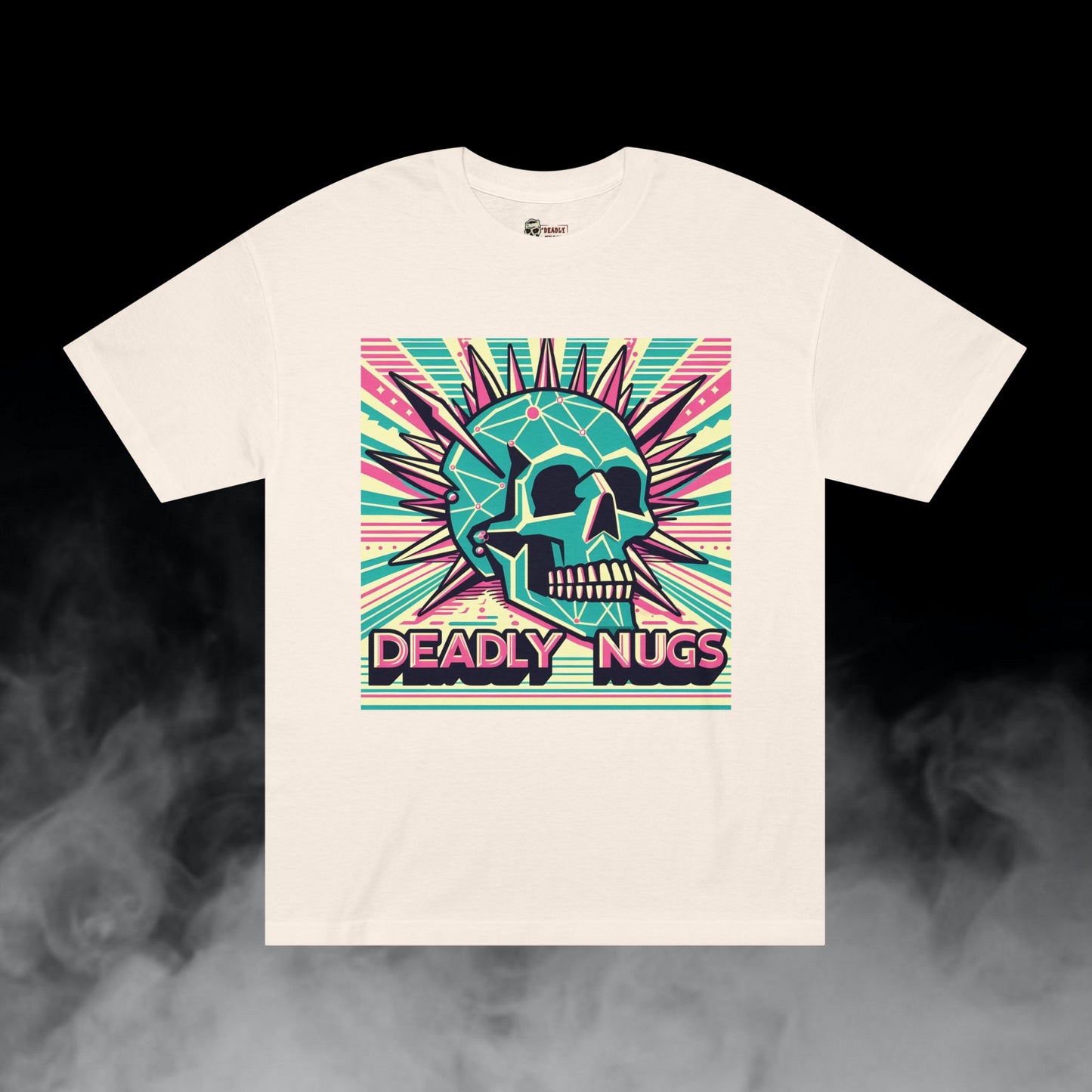 Deadly Nugs, Channeled Connections T-Shirt, Premium, Unisex, Graphic T-Shirt, Cream