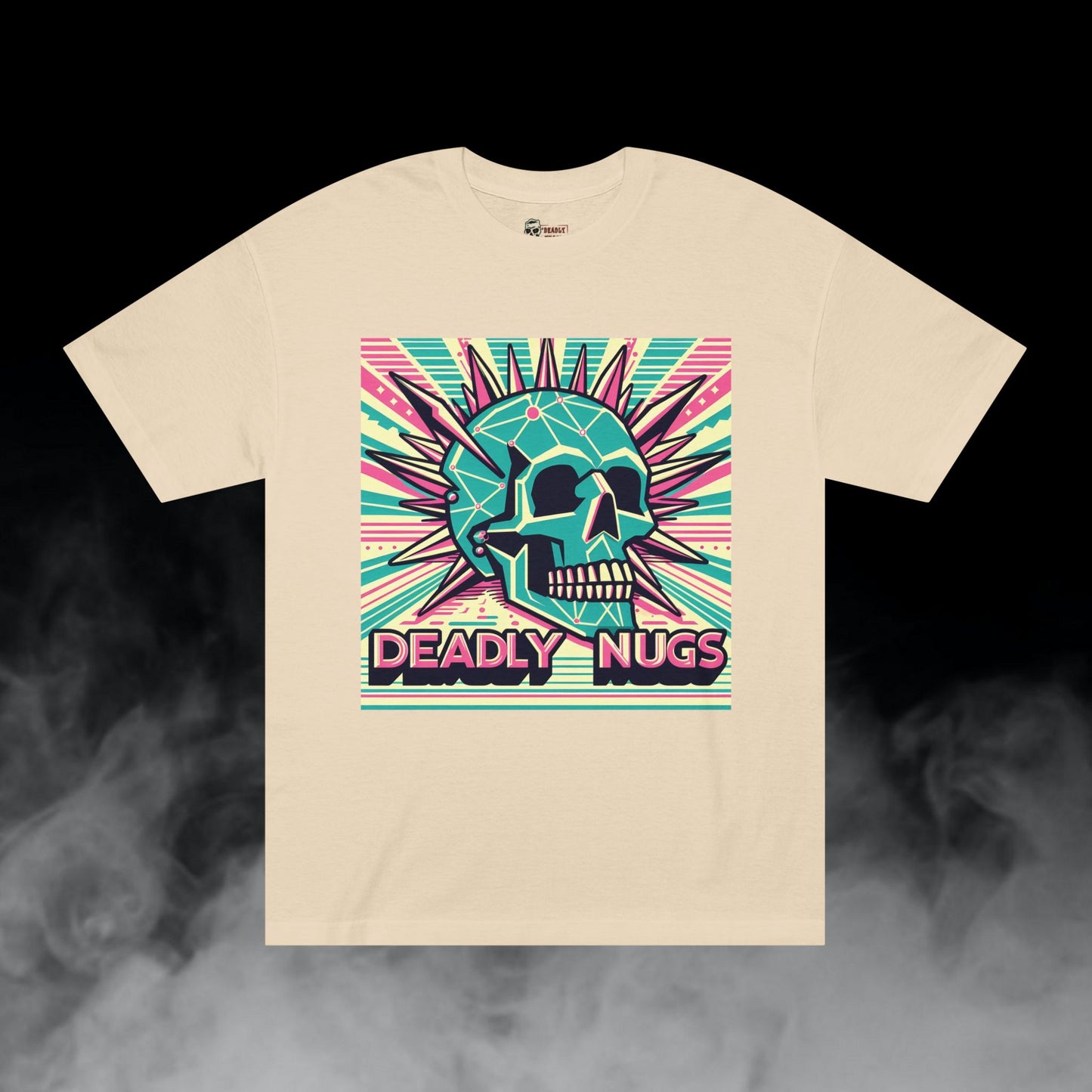Deadly Nugs, Channeled Connections T-Shirt, Premium, Unisex, Graphic T-Shirt, Sand