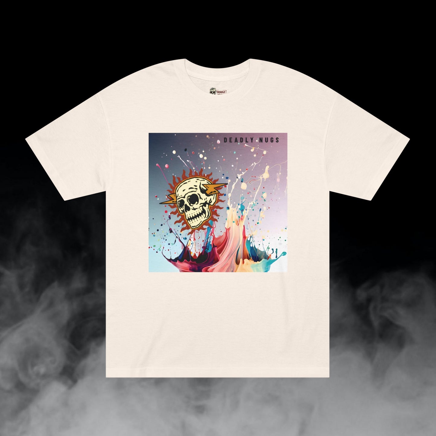 Deadly Nugs, Color Splash T-Shirt, Premium, Unisex, Graphic T-Shirt, Cream