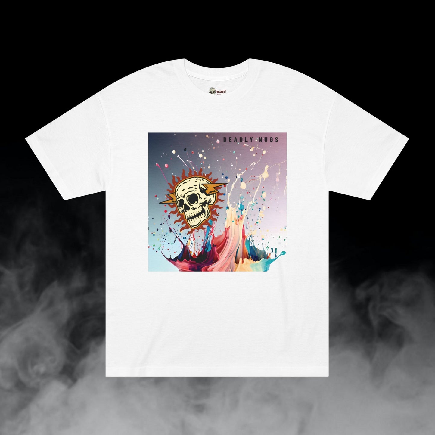 Deadly Nugs, Color Splash T-Shirt, Premium, Unisex, Graphic T-Shirt, White