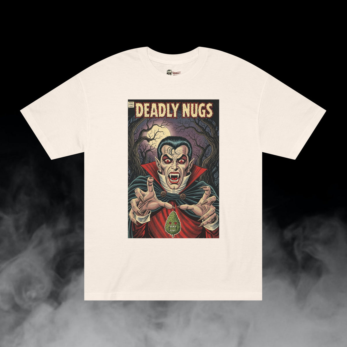 Deadly Nugs, Count Dankula! T-Shirt, Premium, Unisex, Graphic T-Shirt, Cream, Front