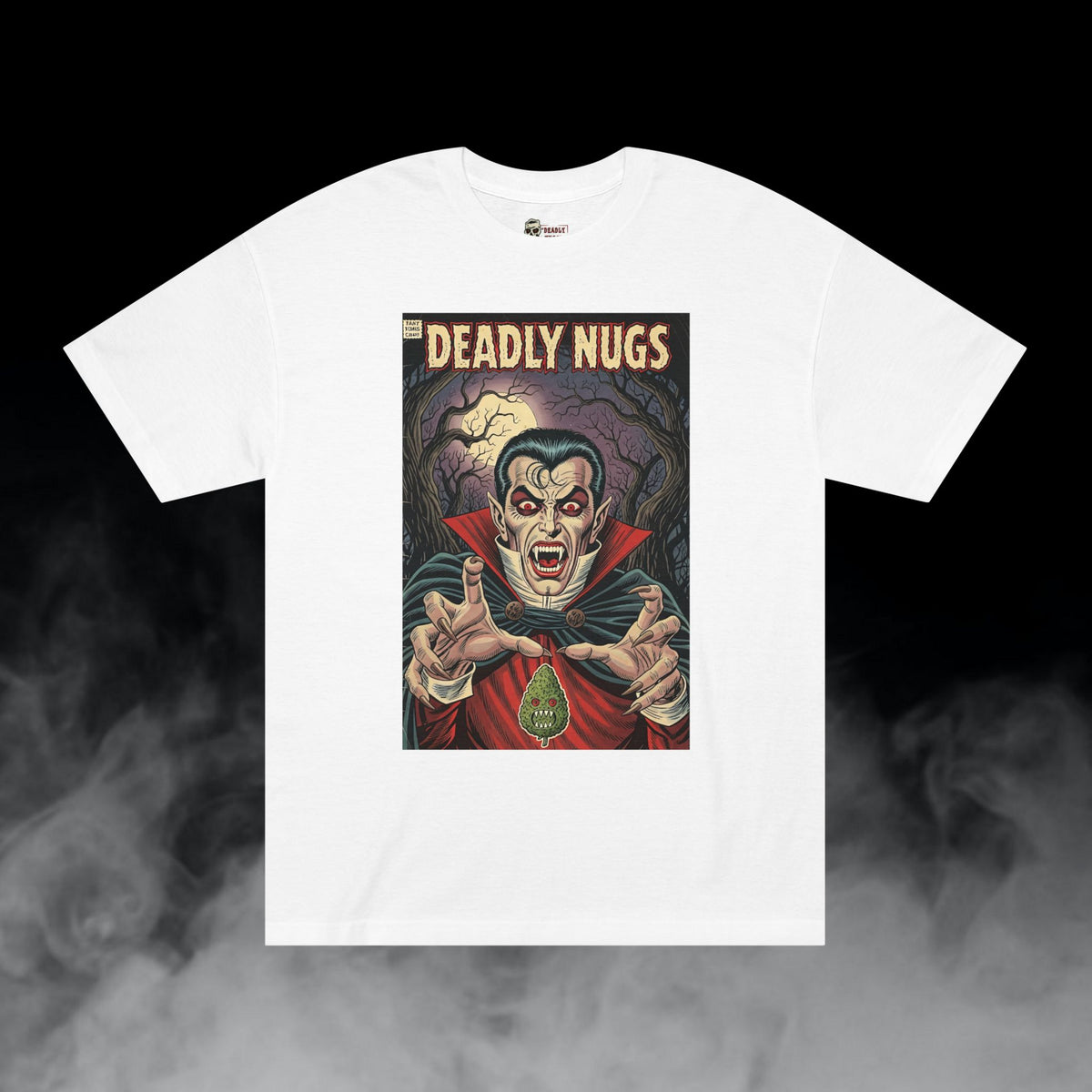 Deadly Nugs, Count Dankula! T-Shirt, Premium, Unisex, Graphic T-Shirt, White, Front