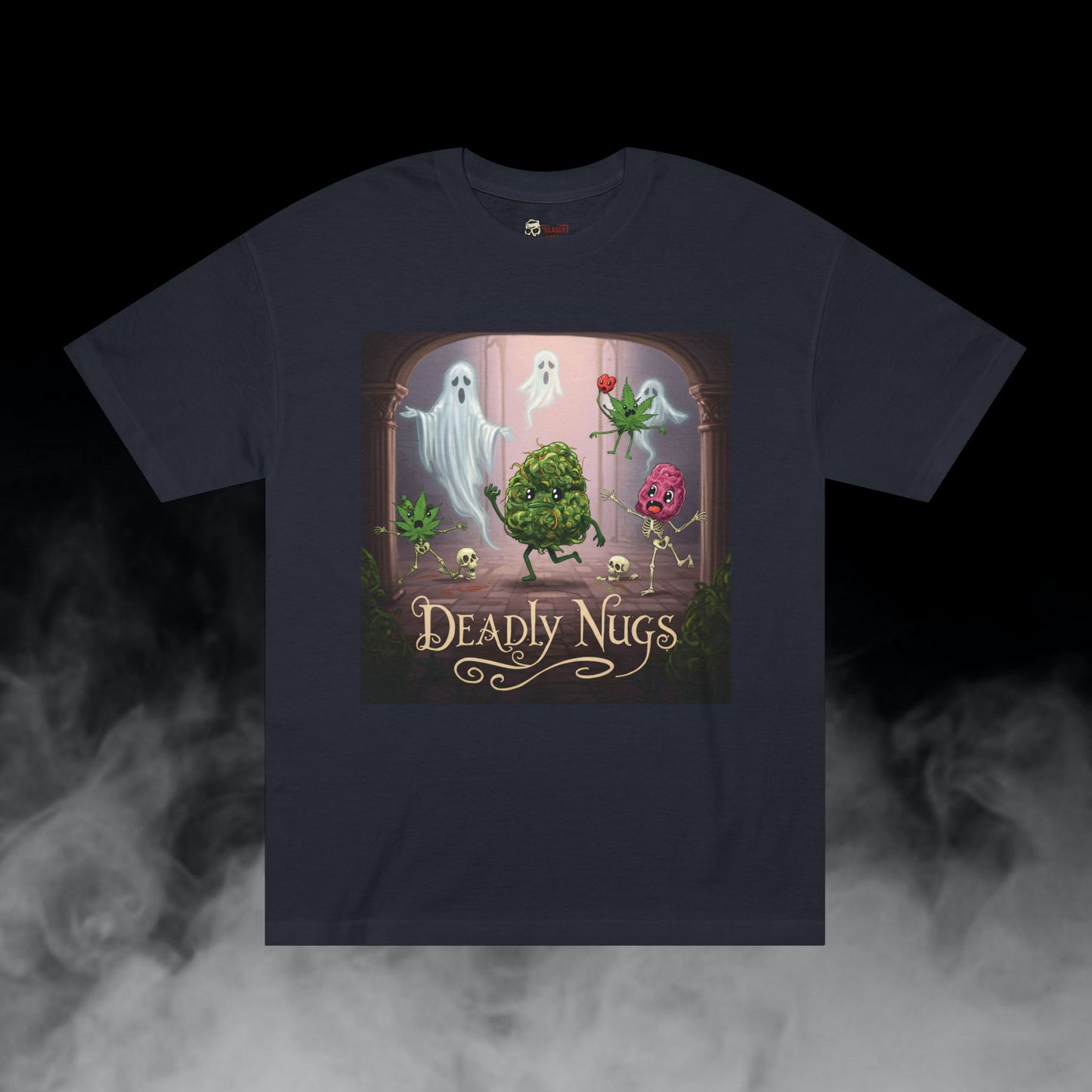 Deadly Nugs, Creepy Mansion T-Shirt, Premium, Unisex, Graphic T-Shirt, Black