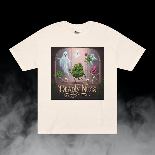 Deadly Nugs, Creepy Mansion T-Shirt, Premium, Unisex, Graphic T-Shirt, Cream