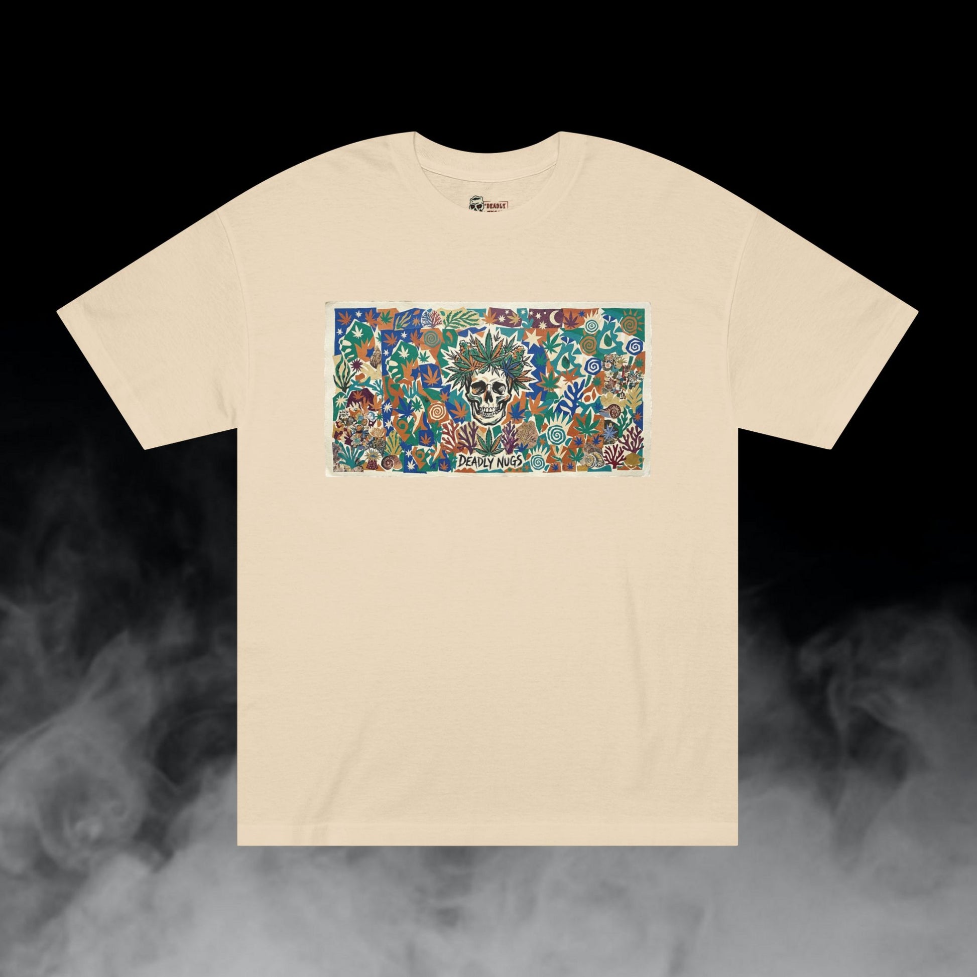 Deadly Nugs, Crown Flora T-Shirt, Premium, Unisex, Graphic T-Shirt, Sand, Front