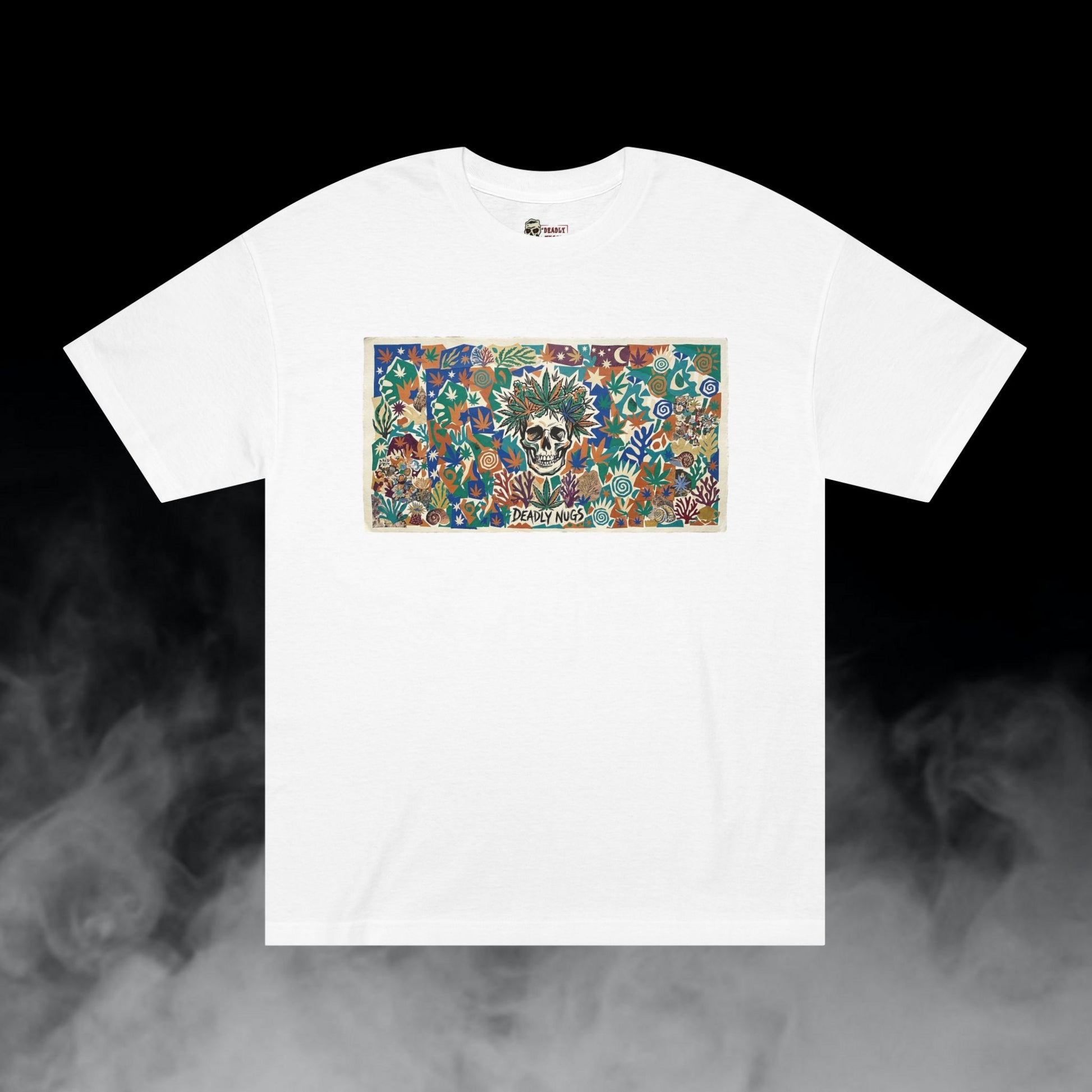Deadly Nugs, Crown Flora T-Shirt, Premium, Unisex, Graphic T-Shirt, White, Front
