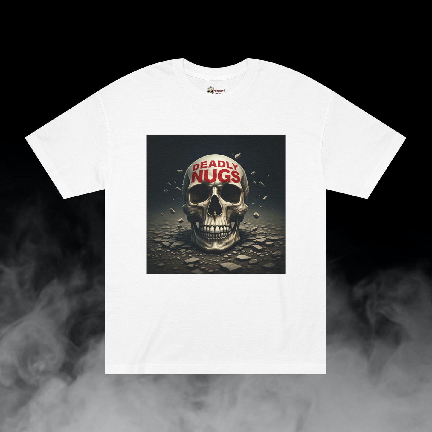 Deadly Nugs, Crusher T-Shirt, Premium, Unisex, Graphic T-Shirt, White