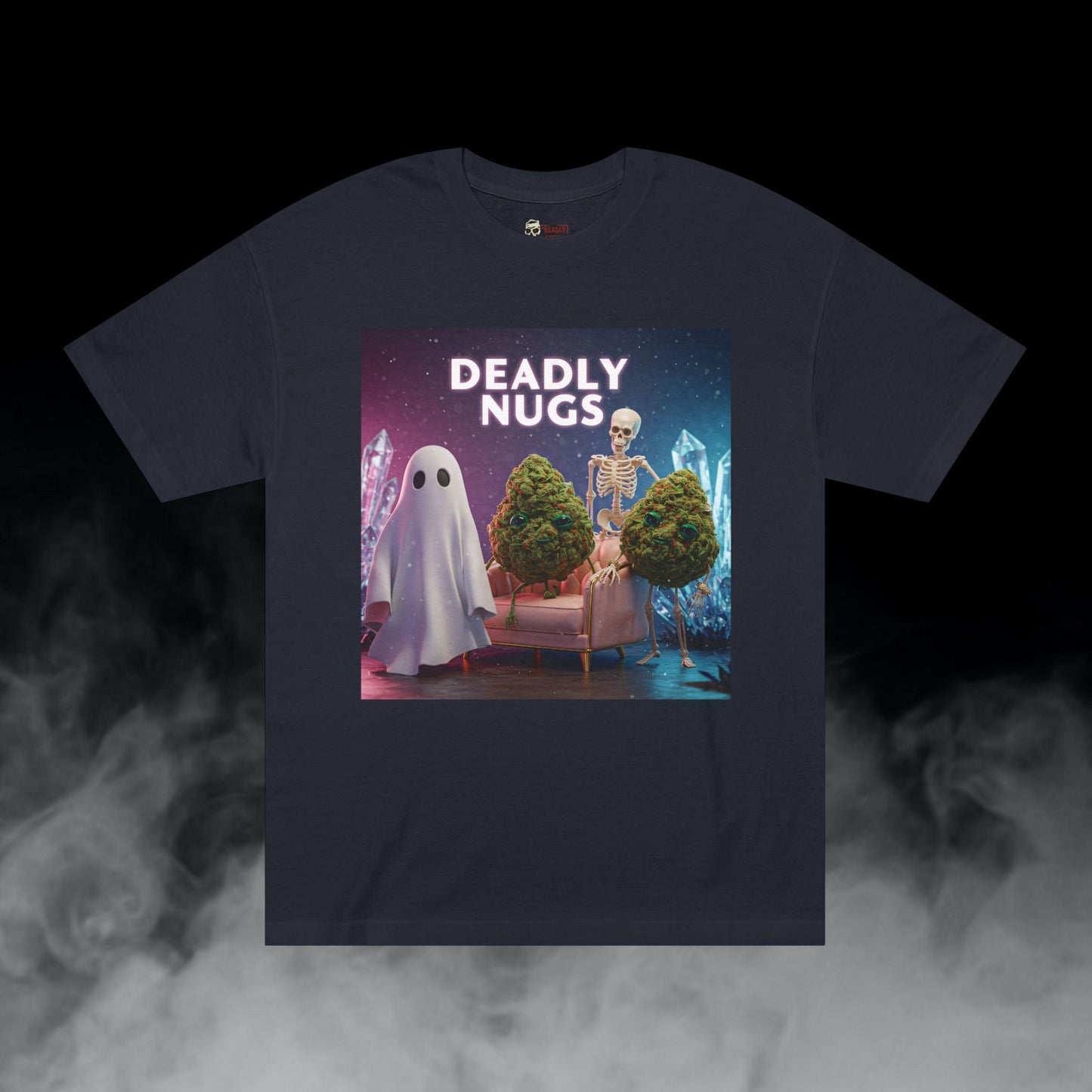 Deadly Nugs, Crystalline Veil T-Shirt, Premium, Unisex, Graphic T-Shirt, Black