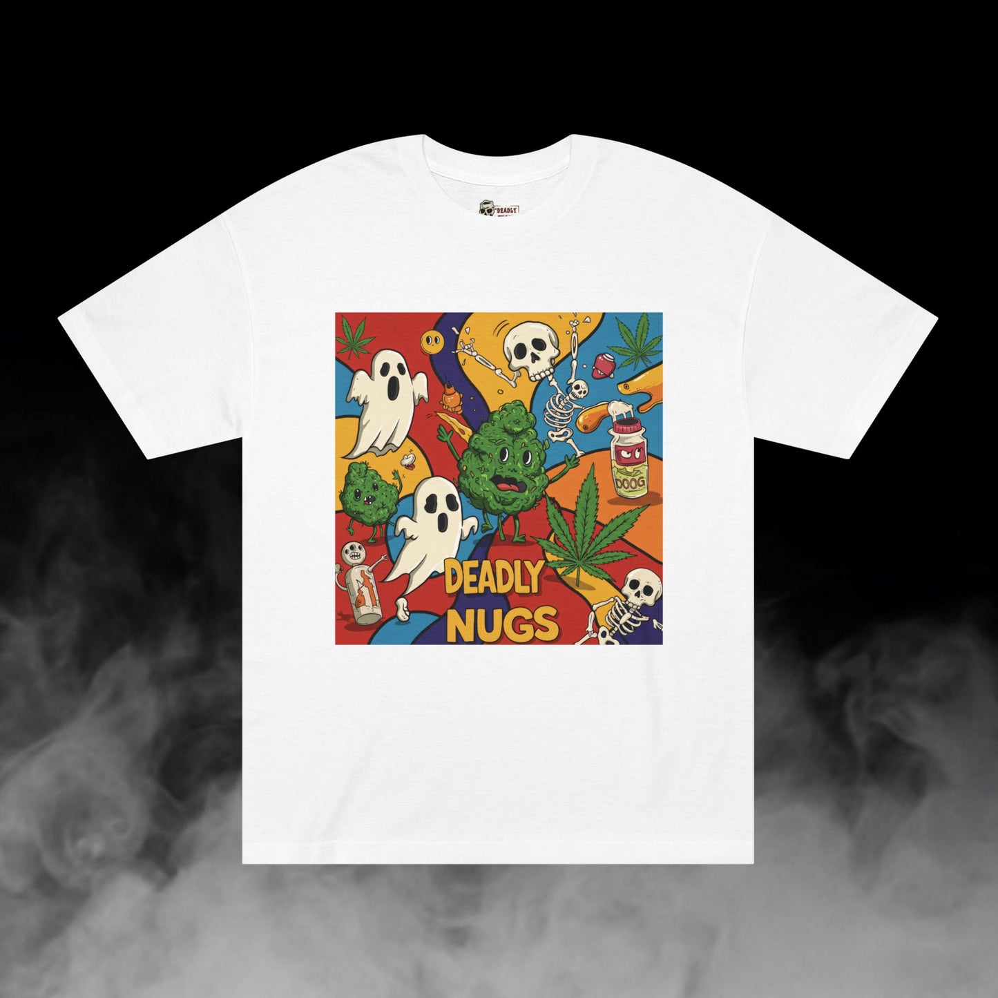 Deadly Nugs, Dank Party T-Shirt, Premium, Unisex, Graphic T-Shirt, White